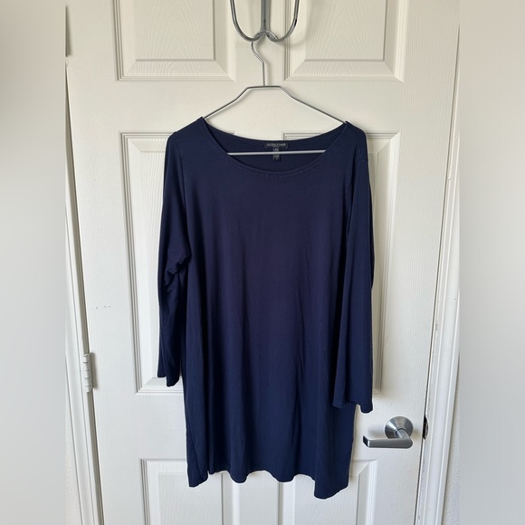 Eileen Fisher Tops - EILEEN FISHER Navy Blue Tunic.